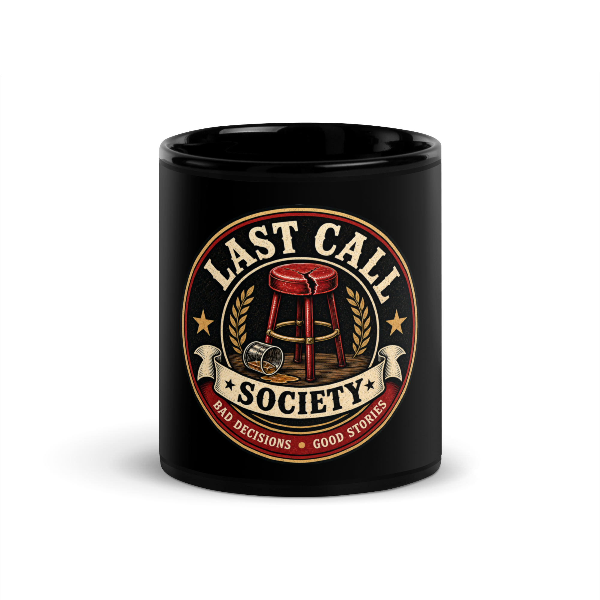 Last Call Society Black Coffee Mug - Image 3