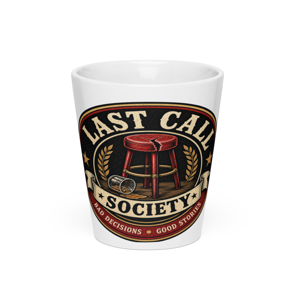 Last Call Society Irish Coffee Mug – Bad Decisions, Good Stories